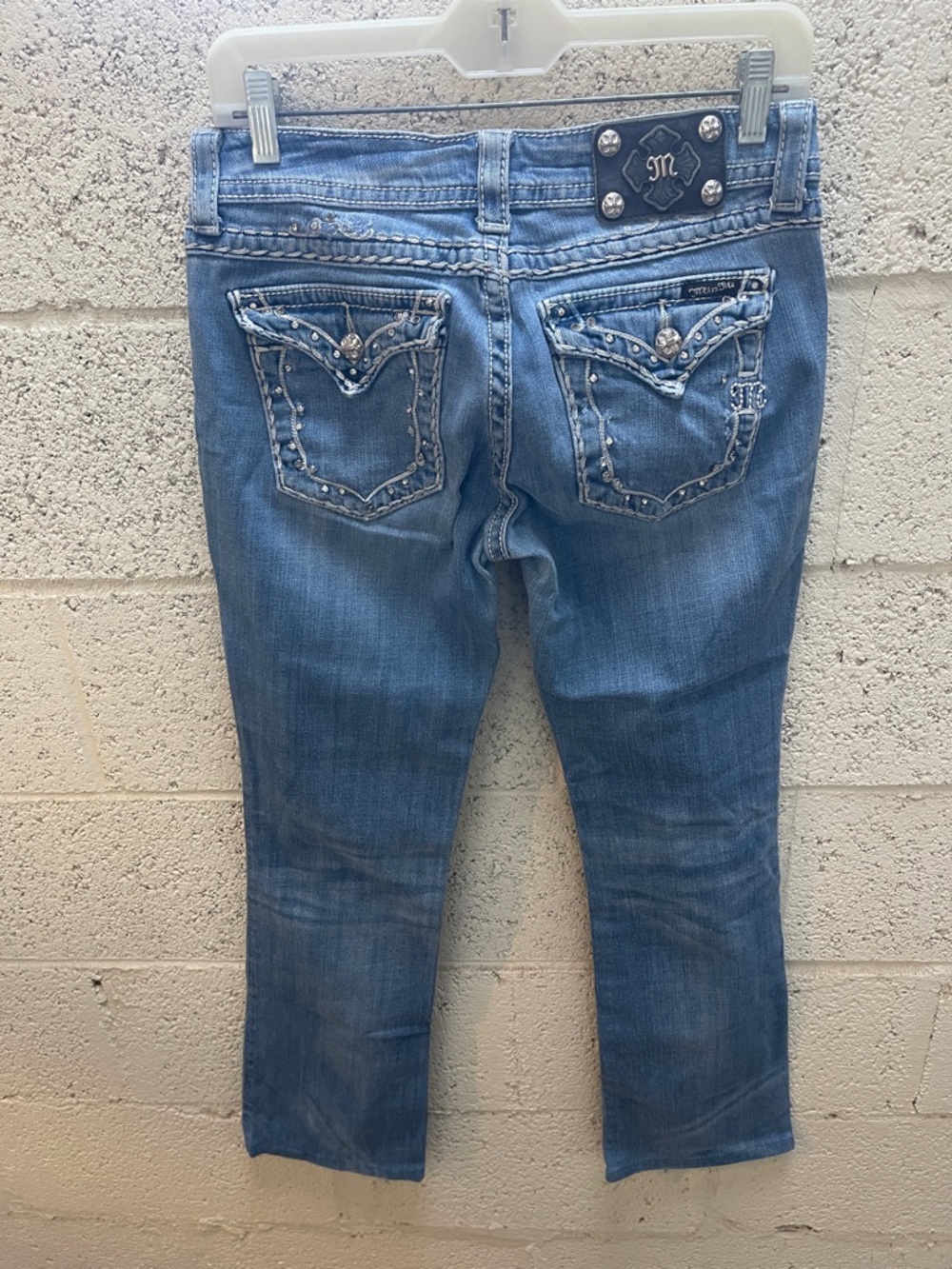 Miss Me Women's Blue Embellished Denim Jeans